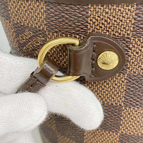 LOUIS VUITTON Brown Damier Neverfull PM Tote Bag - Picture 9 of 12
